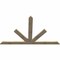 Ekena Millwork Saratoga Rough Sawn Timber Gable Bracket, Douglas Fir, 96"W x 60"H x 2"D x 6"F, 15/12 Pitch GBW096X60X0206SAR00RDF - alternate 4